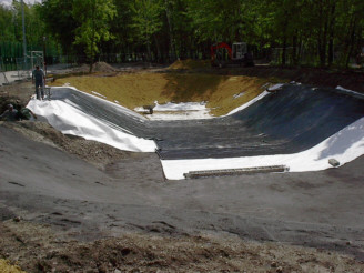 Aufbau Teich